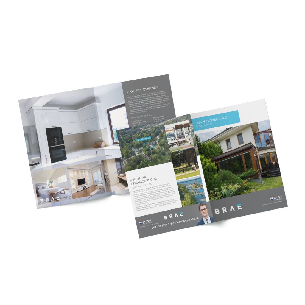 Brochure property template for real estate agent