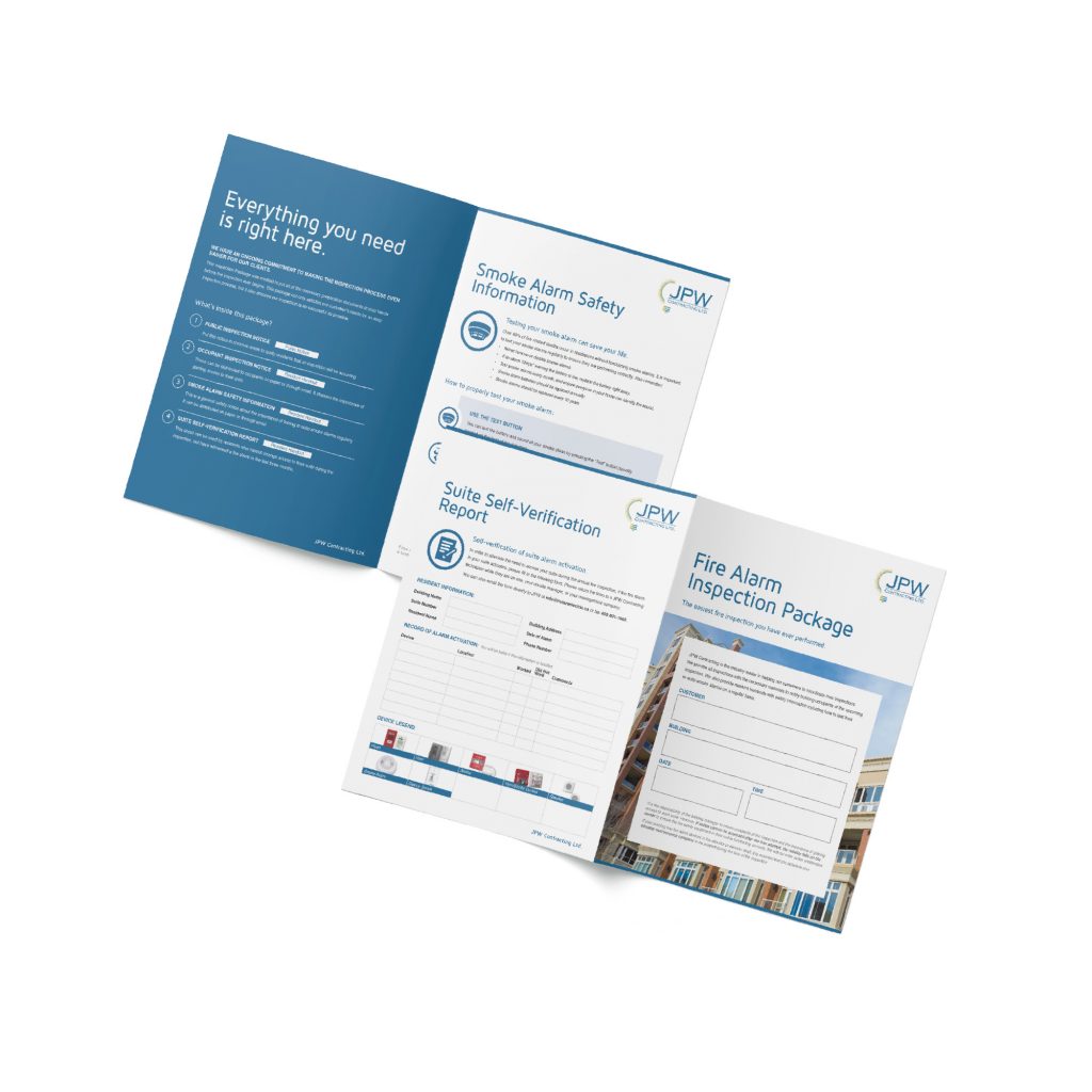 Brochure design for fire safety company