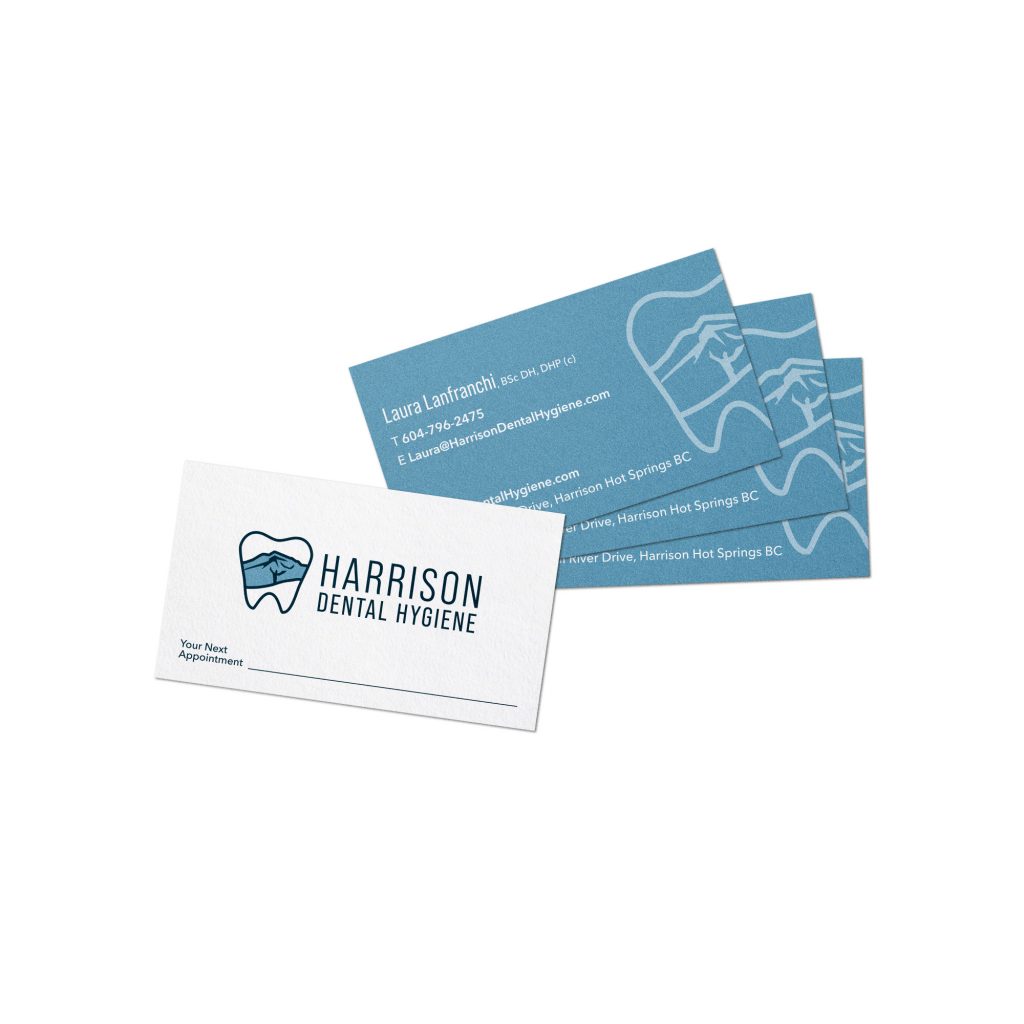 Branding and business card design for dental hygienist