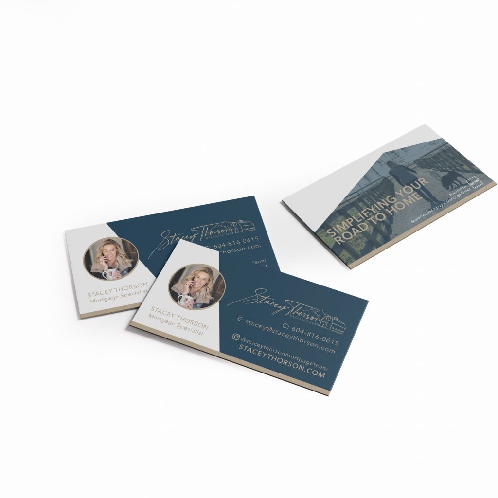 Business card design for Langley Mortgage Broker