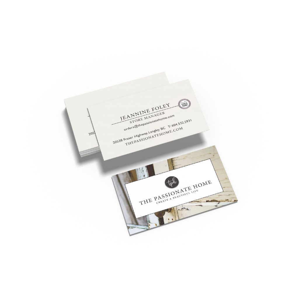 Boutique store business card design