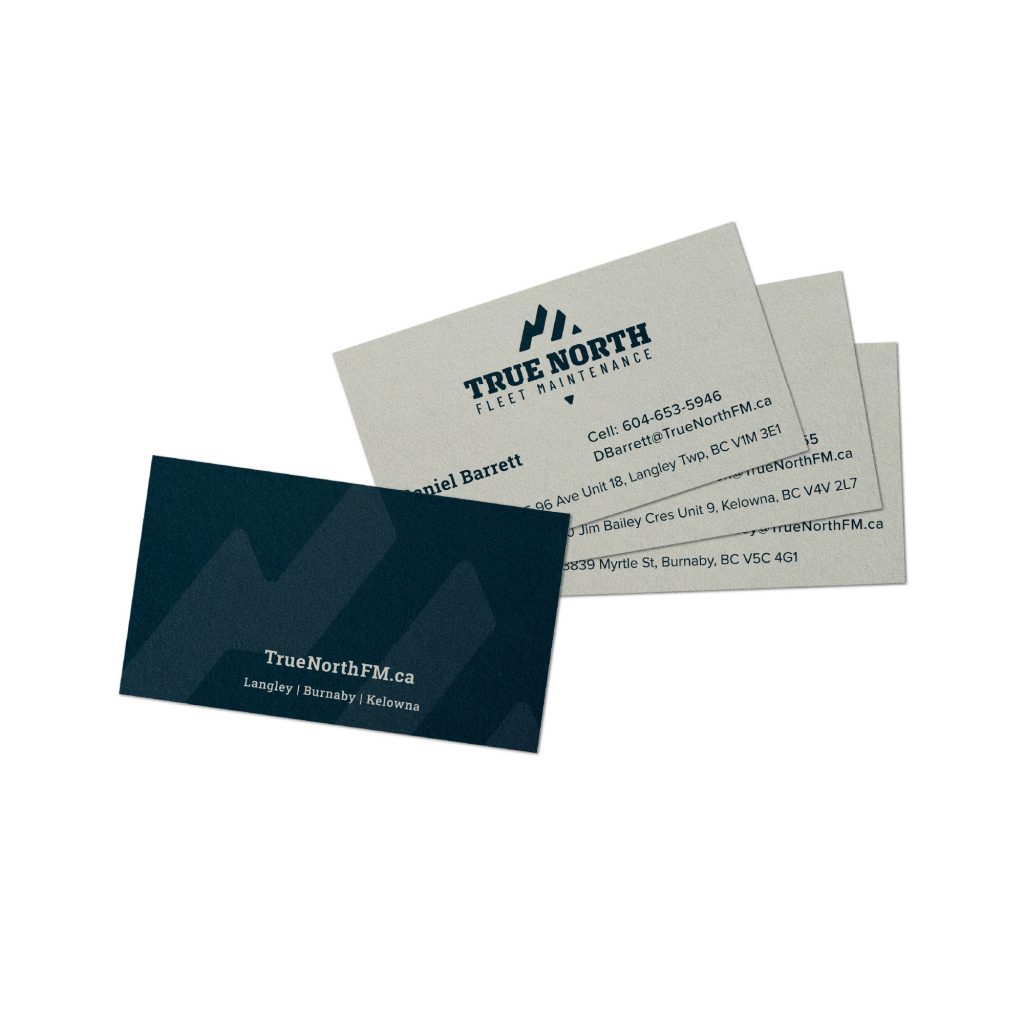 Business Card design for Fleet Maintenance company in BC