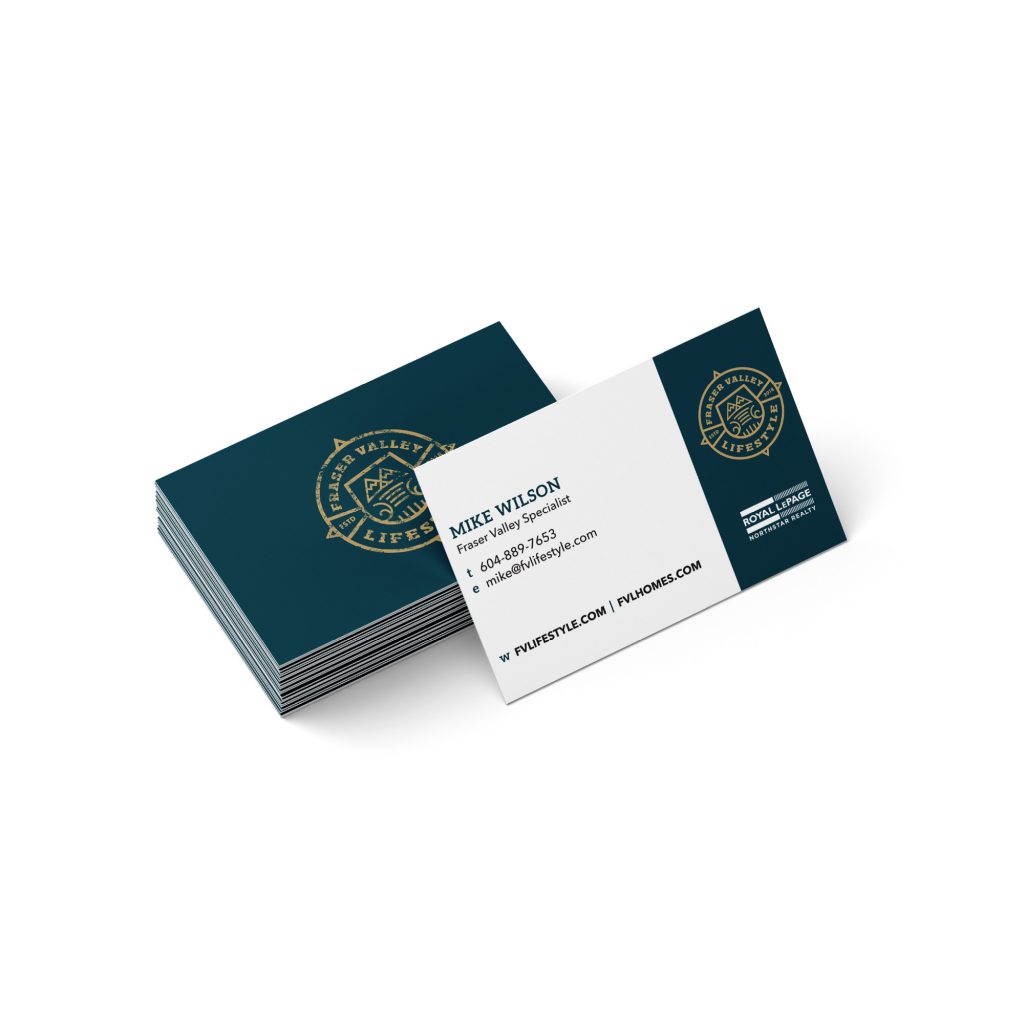 Real estate business card design