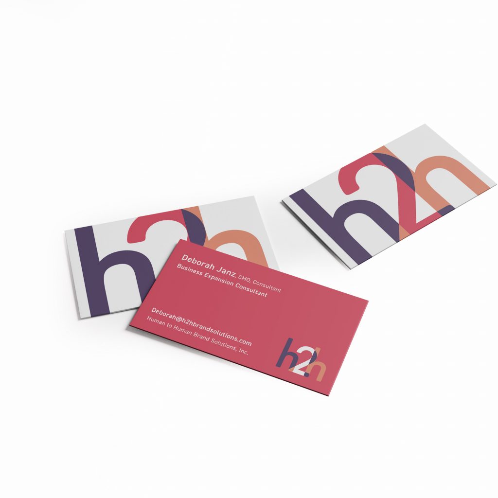 Bold business card design for consultant in BC