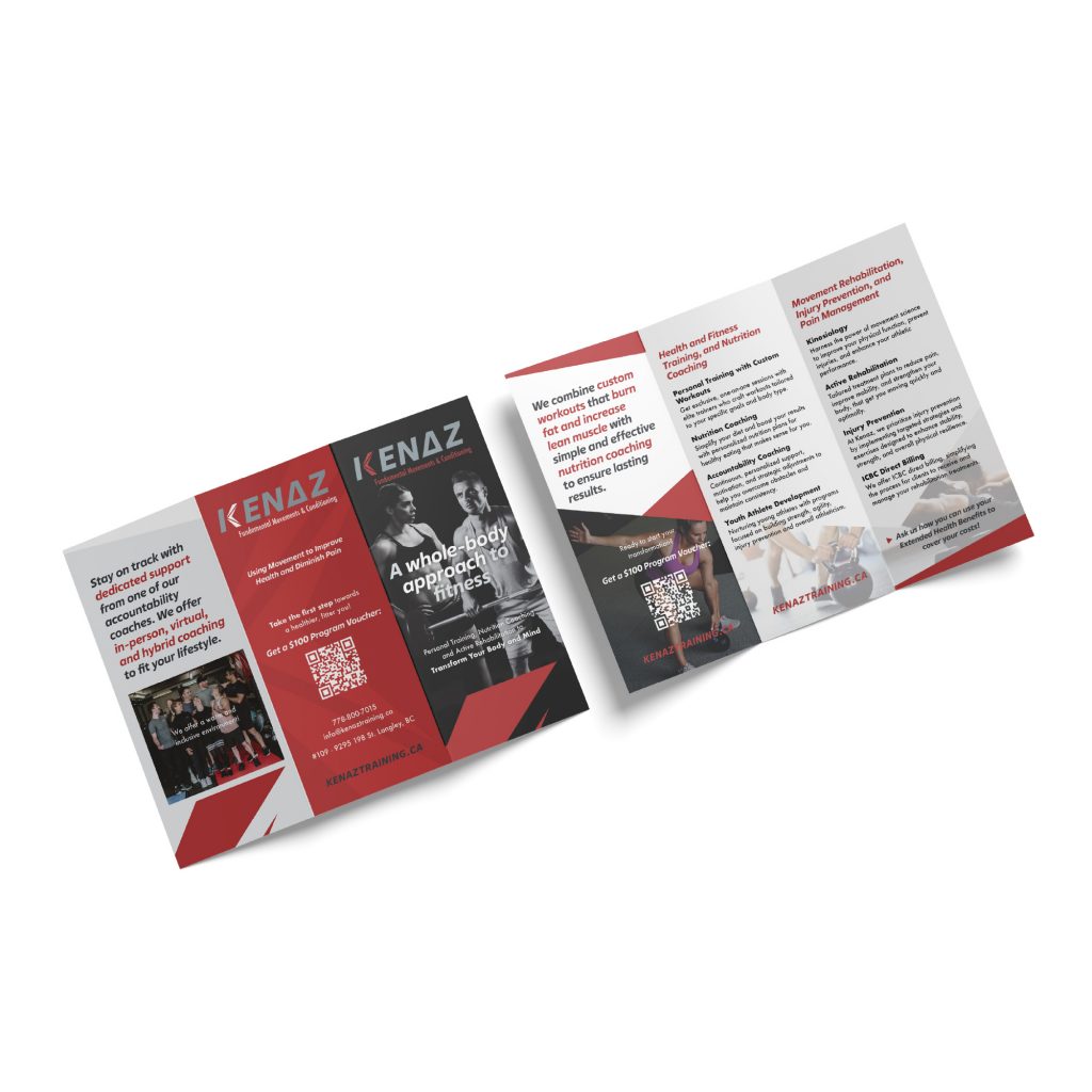 Healthcare and Fitness services brochure layout