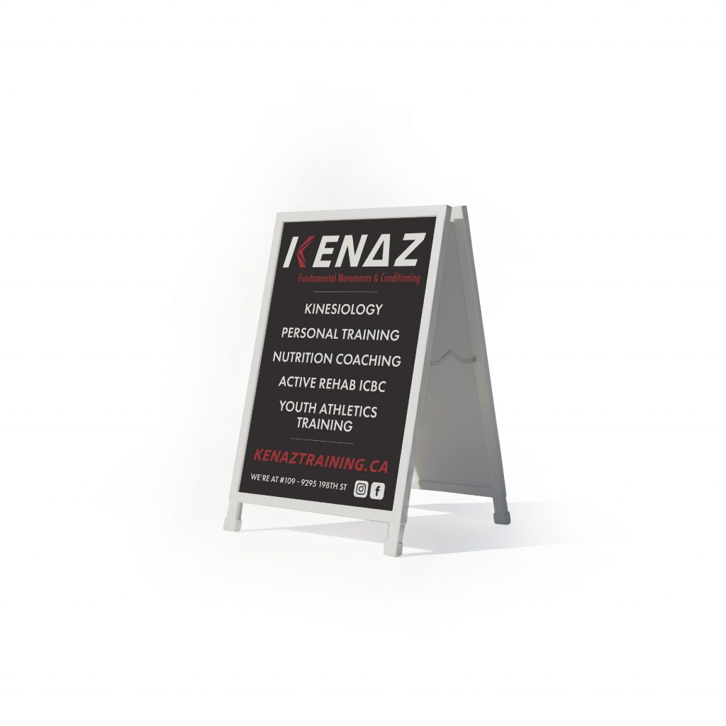 Design of sandwich board for Kenaz